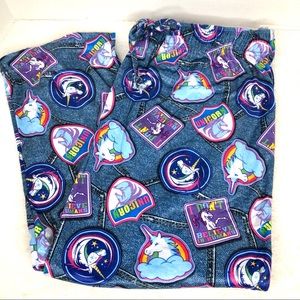 NEW Briefly Stated SOFT Unicorn Pajama Pants Large